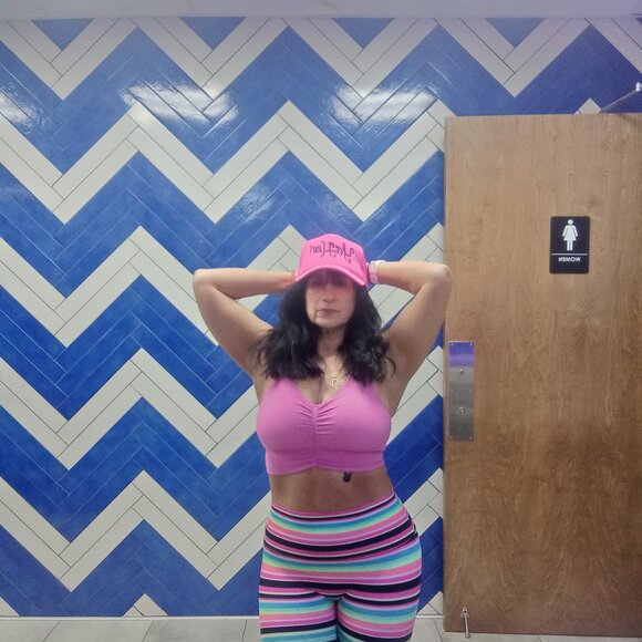 K-DEER rainbow neon striped leggings punk rock - Picture 16 of 16